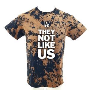 "THEY NOT LIKE US" Acid Washed, Distressed (Band Tee) Rock Tee Hip Hop Rap Tee